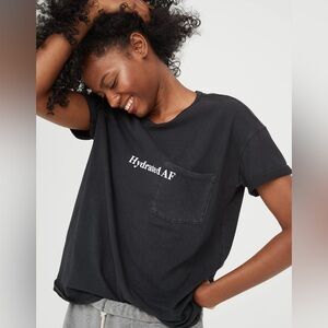 Aerie Offline Tshirt in Black